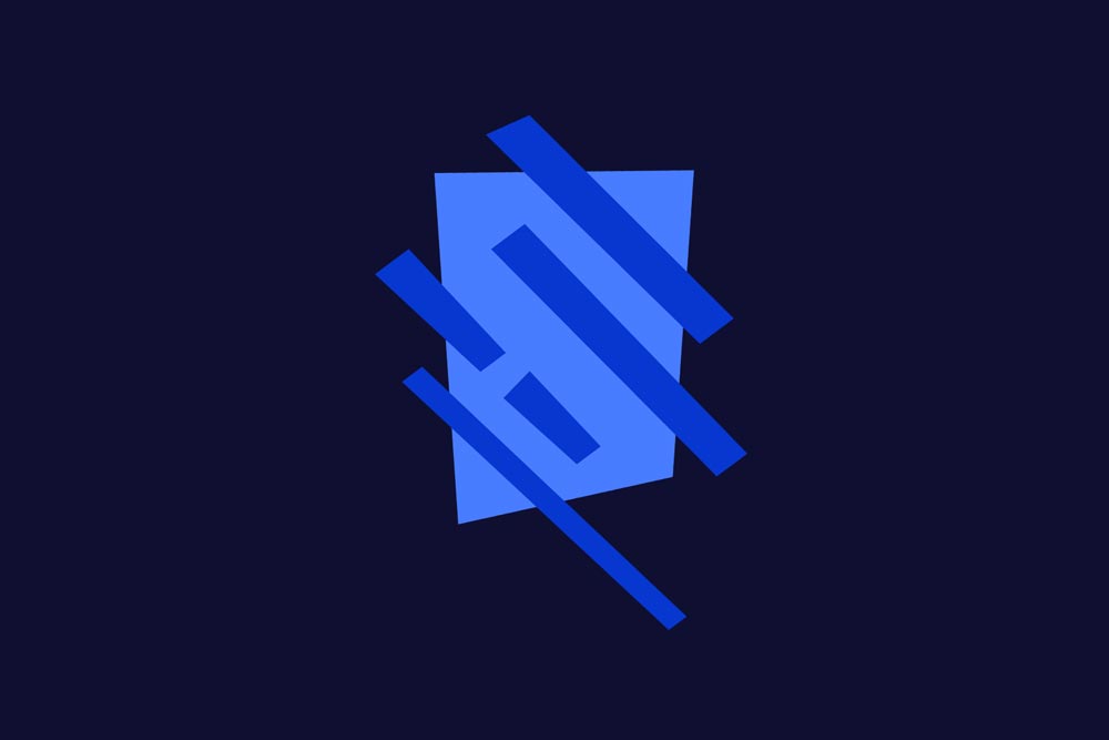 Image mise en avant - plusieurs rectangles bleus illustrant un wireframe